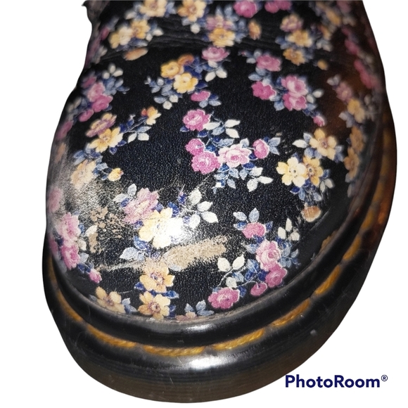 Dr. Martens leather calico floral print Pascals 1460 - Picture 12 of 16